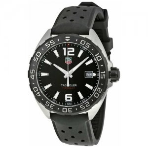 Наручные часы WAZ1110.FT8023, черный, серебряный TAG Heuer