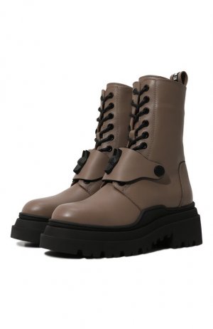 Кожаные ботинки Jog Dog. Цвет: коричневый
