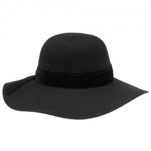 Шляпа с широкими полями BETMAR B1758 WHARTON, размер ONE. Цвет: черный