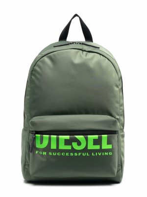 Рюкзак с логотипом Diesel Kids. Цвет: зеленый
