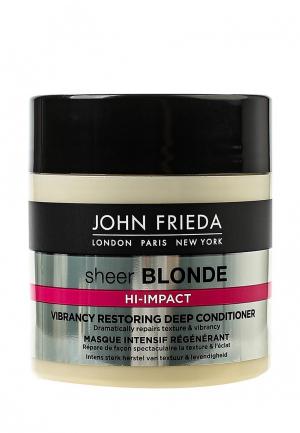 Маска для волос John Frieda Sheer Blonde HI-IMPACT восстановления окрашенных волос, 150 мл. Цвет: прозрачный