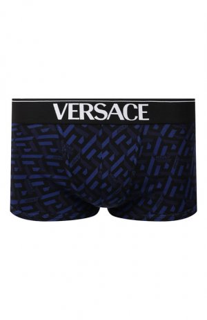 Хлопковые боксеры Versace. Цвет: синий