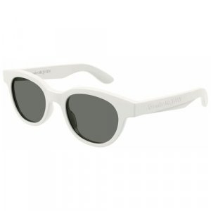 Солнцезащитные очки , белый Alexander McQueen. Цвет: черный