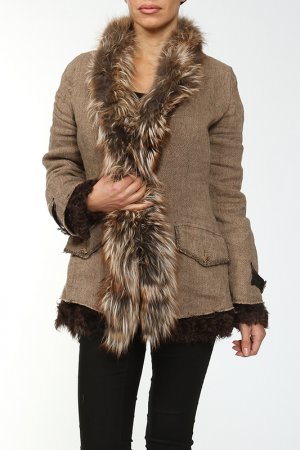 Куртка Monica Rindi. Цвет: коричневый