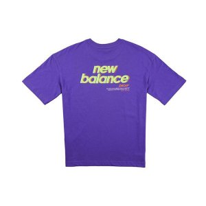 Sport Casual Short Sleeve T-Shirt Women Tops Purple NEA25012-PUR New Balance