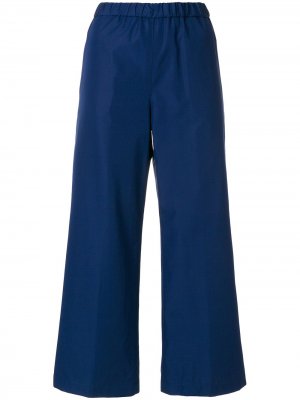 Укороченные широкие брюки Aspesi. Цвет: синий