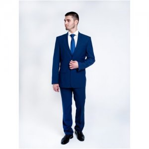 Мужской костюм классический синий 48-182 Valenti. Цвет: синий