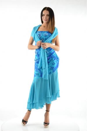 Платье Jan Steen. Цвет: голубой