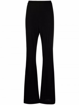 Расклешенные брюки Brooklyn DVF Diane von Furstenberg. Цвет: черный