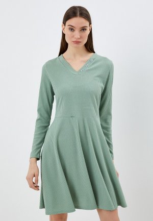 Платье Fridaymonday. Цвет: зеленый