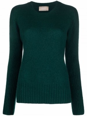 Шерстяной свитер с длинными рукавами Drumohr. Цвет: зеленый