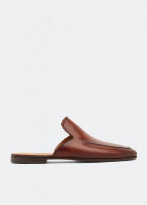 Слиперы MAGNANNI Leather slippers, коричневый