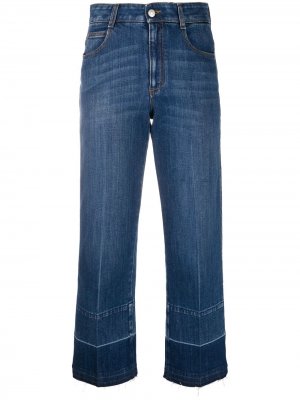 Укороченные джинсы широкого кроя Stella McCartney. Цвет: синий