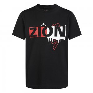 Подростковая футболка Zion Tee Jordan. Цвет: черный