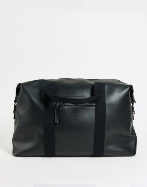 Черная спортивная сумка с ремнем -Черный цвет Fenton