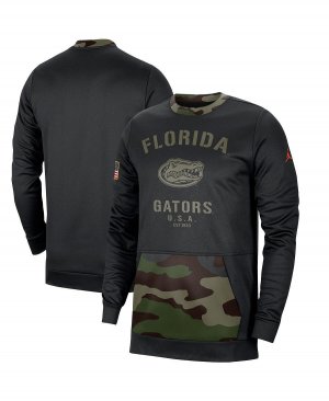 Мужская черная, камуфляжная футболка florida gators military appreciation performance pullover sweatshirt , мульти Jordan