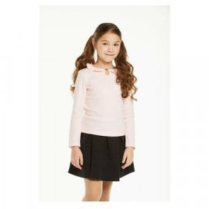 Школьная блуза, размер 128-134, розовый Снег. Цвет: розовый