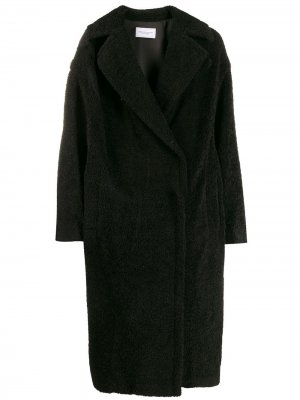 Фактурное пальто миди с логотипом Forte Dei Marmi Couture