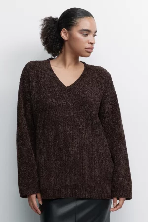 Пуловер женский 2341462886-27 коричневый S Befree. Цвет: коричневый