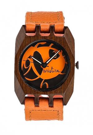Часы Mistura. Цвет: оранжевый
