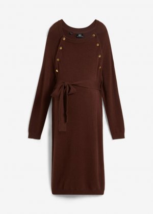 Трикотажное платье для беременных/платье кормления , коричневый Bpc Bonprix Collection