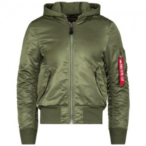 Куртка бомбер Ma-1 Natus Flight Jacket, sage/rust, MJM47506S/R (размер: l) Alpha Industries. Цвет: зеленый