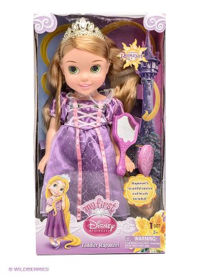 Кукла Disney Принцесса - Малышка Рапунцель Jakks. Цвет: фиолетовый, бежевый, розовый