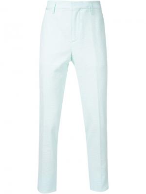 Фактурные брюки кроя слим Marc Jacobs. Цвет: зелёный