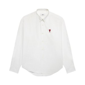 Рубашка Boxy Fit 'Natural White', белый Ami