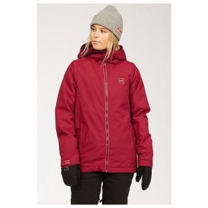 Женская Сноубордическая Куртка Sula, Цвет бордовый, Размер S BILLABONG. Цвет: бордовый