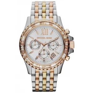 Наручные часы женские MK5876 серебристые/золотистые Michael Kors