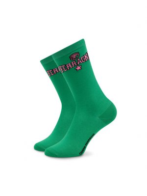 Высокие женские носки Chiara Ferragni, зеленый FERRAGNI