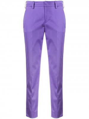 Укороченные брюки кроя слим Pt01. Цвет: фиолетовый