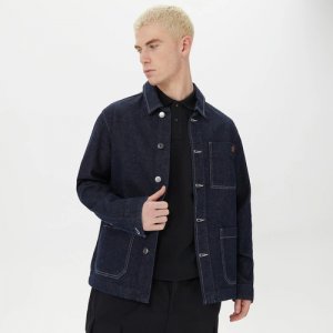 Джинсовая куртка , размер L, синий Timberland. Цвет: синий