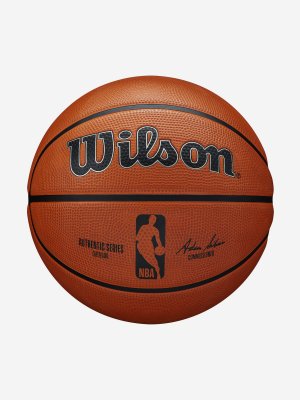 Мяч баскетбольный NBA Authentic Series Outdoor, Коричневый Wilson. Цвет: коричневый