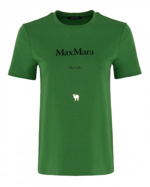 Футболка MaxMara. Цвет: зеленый