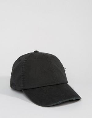 Потертая кепка Dead Vintage. Цвет: черный