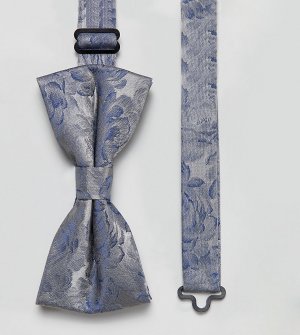 Жаккардовый галстук-бабочка с цветочным узором Noose & Monkey. Цвет: серый