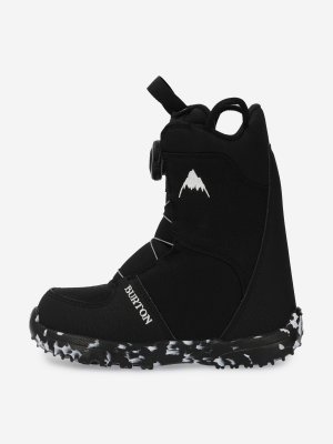 Ботинки сноубордические детские Grom Boa, Черный, размер 31.5 Burton. Цвет: черный