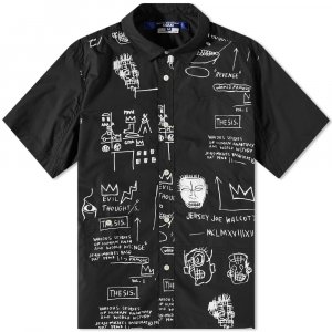 X Jean-Michel Basquiat Рубашка с коротким рукавом, черный Junya Watanabe MAN