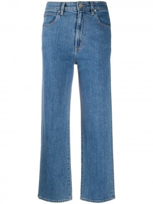 Укороченные джинсы с завышенной талией Slvrlake. Цвет: синий