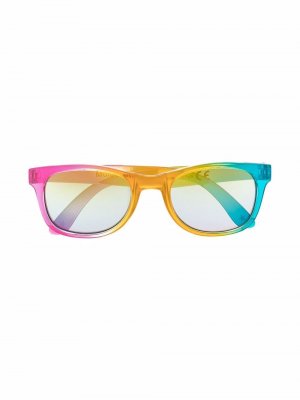 Солнцезащитные очки в квадратной оправе Molo. Цвет: синий
