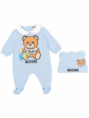 Пижама Teddy Bear Moschino Kids. Цвет: синий