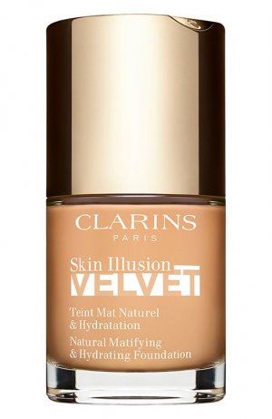 Увлажняющий тональный крем с матовым покрытием Skin Illusion Velvet, 108W sand (30ml) Clarins. Цвет: бесцветный