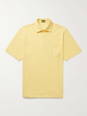 Рубашка поло Pima из хлопка-пике SID MASHBURN, желтый Mashburn