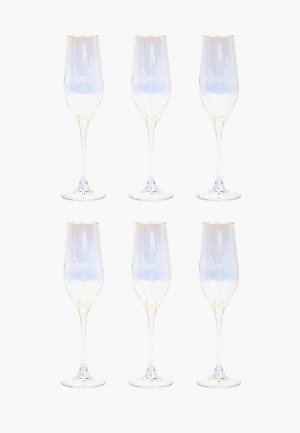 Набор бокалов Luminarc для шампанского, 20х13 см, 160 мл. Цвет: золотой