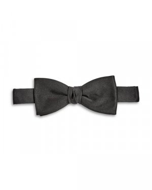 Дворцовый шелковый галстук-бабочка с завязками , цвет Black Lanvin