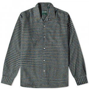 Твидовая рубашка с воротником-стойкой Gitman Vintage