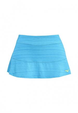Юбка Mizuno Active Skirt. Цвет: голубой
