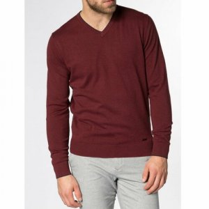 Пуловер, размер S, бордовый Eterna. Цвет: бордовый